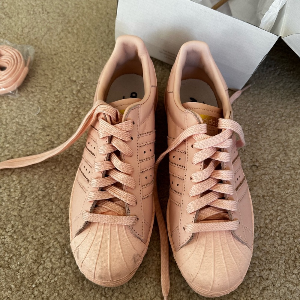 Adidas superstar all pink size 7